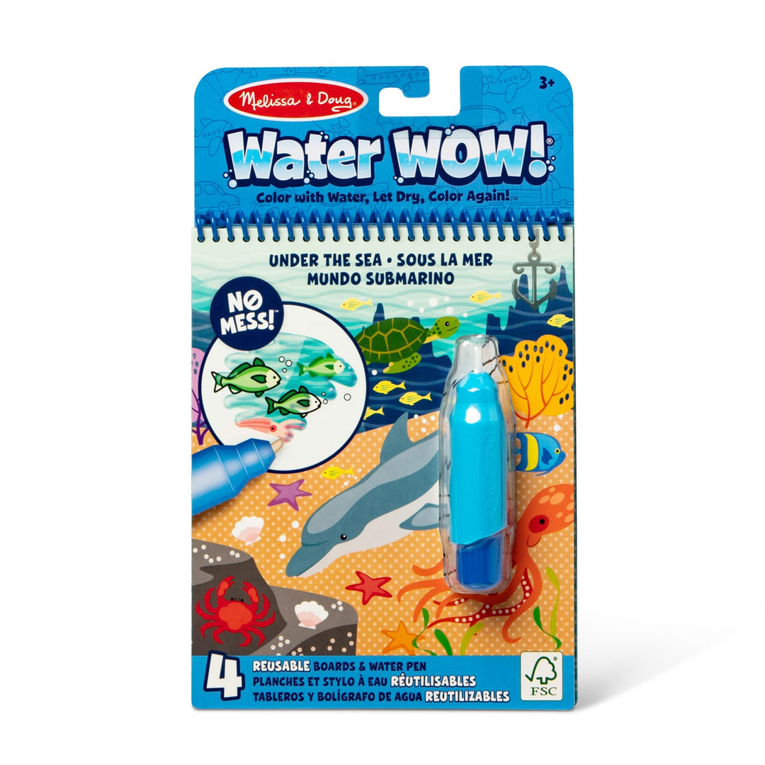 Melissa & Doug Wassereinfärbungsbrett – unter dem Meer | Aktivitätsbrett | Reisen | 3+ | Geschenk fü