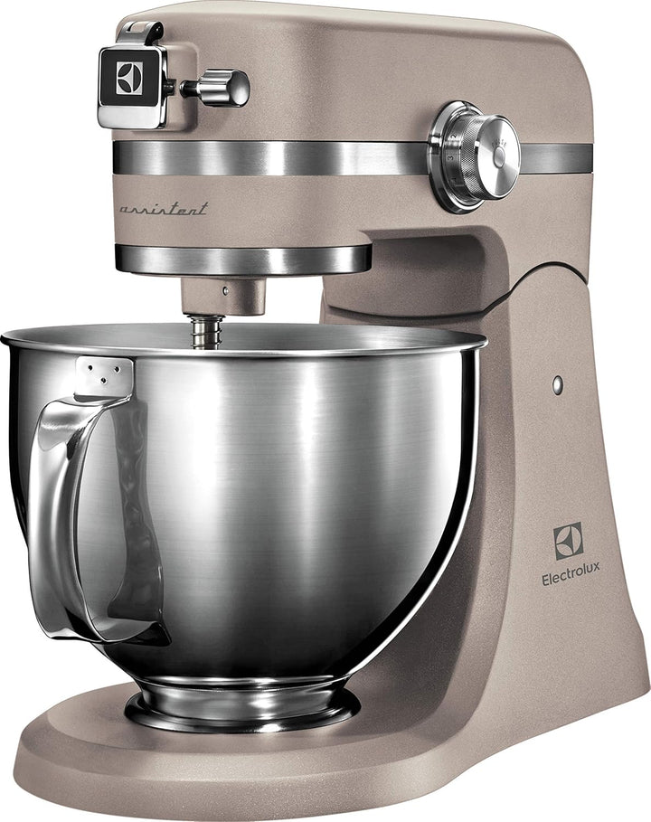 Electrolux EKM5570 Knetmaschine aus Edelstahl, Motor 1200 W und 10 Geschwindigkeiten, mit Schneebese