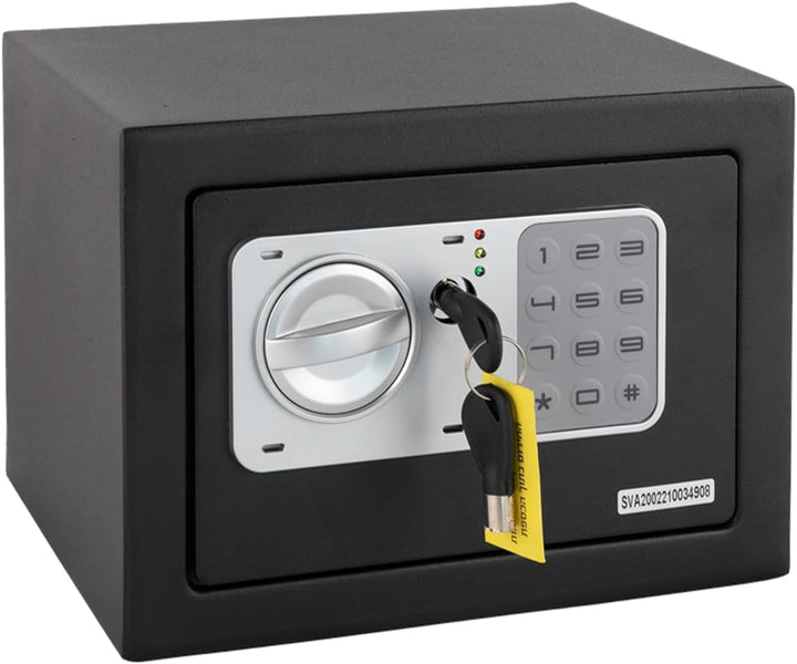 Floordirekt Tresor Cortez Möbeltresor Safe - 17 x 23 x 17 cm, Anthrazit - elektronisches Zahlenschlo