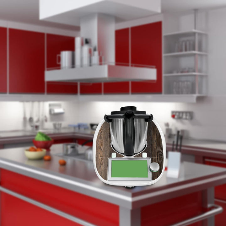 Deko Schutz Aufkleber kompatibel mit Küchenmaschine Thermomix TM6 Design Sticker Klebefolie Zubehör