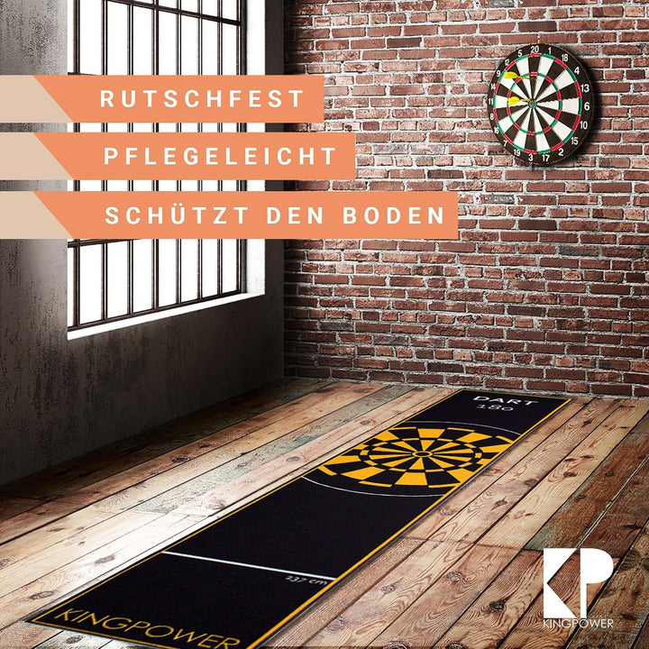 Kingpower Dartmatte Dart Teppich Turnier Matte Abwurflinie Bodenschutz Zubehör Dartpfeile Dartscheib
