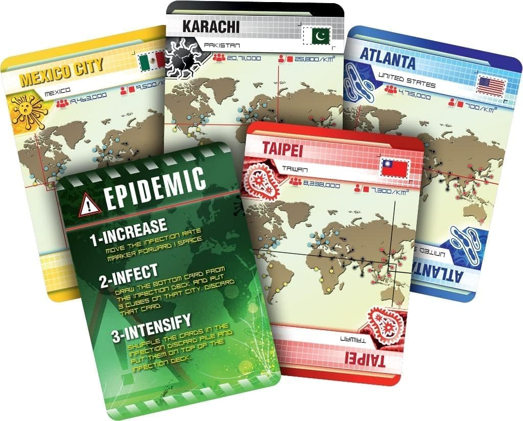 Z-Man Games , Pandemic , Board Game , Ages 8+ , 2-4 Players , 45 Minutes Playing Time