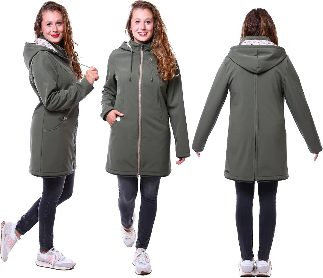 Viva la Mama – Allwetter Funktionsjacke für Mama und Baby, Umstandsjacke + Tragejacke - MELLORY S vo
