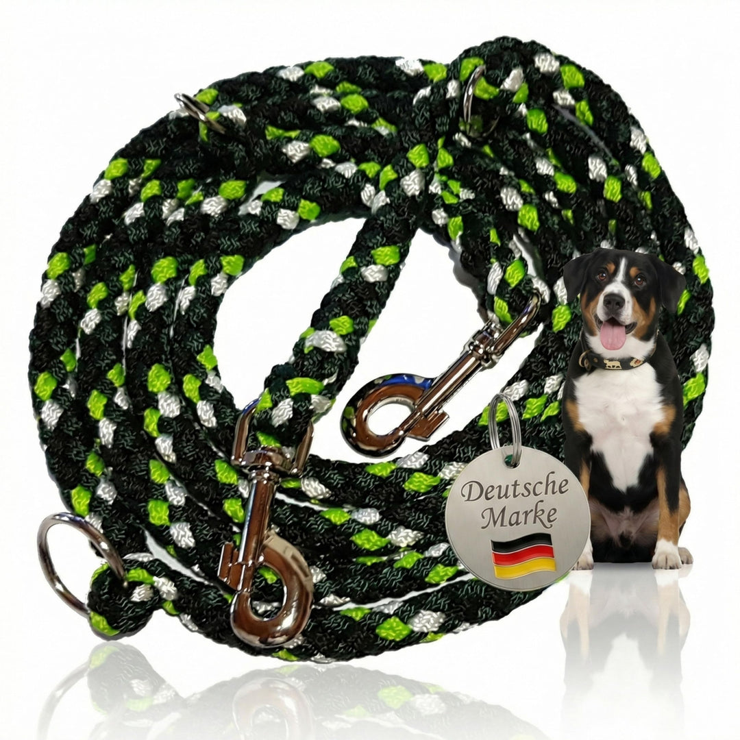 Activity4Dogs Geflochtene Hundeleine für grosse Hunde bis 60 kg | 4-Fach verstellbare Führleine | 2,