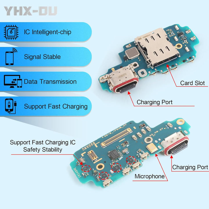Ladebuchse für Samsung Galaxy S23 Ultra 5G S918B Dock Connector Port Charger LadePort Mikrofon Audio