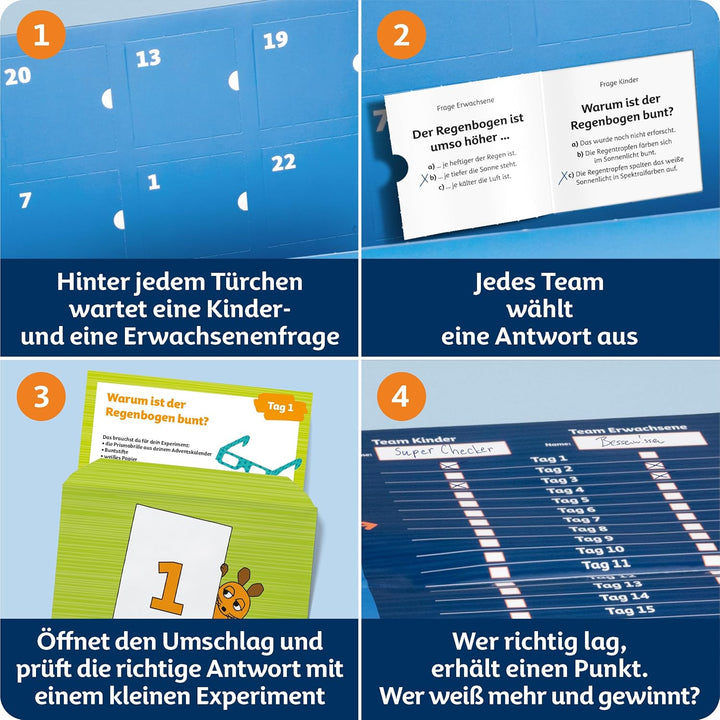 Die Maus Adventskalender Wer weiss mehr?: 24 Fragen & Antworten mit der Maus