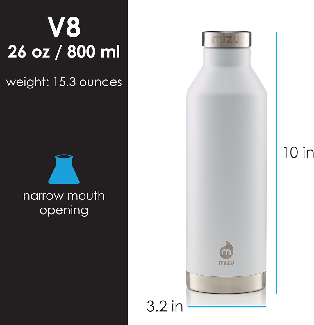 Mizu Life V8 Trinkflasche 800ml Enduro White, 800ml Enduro White