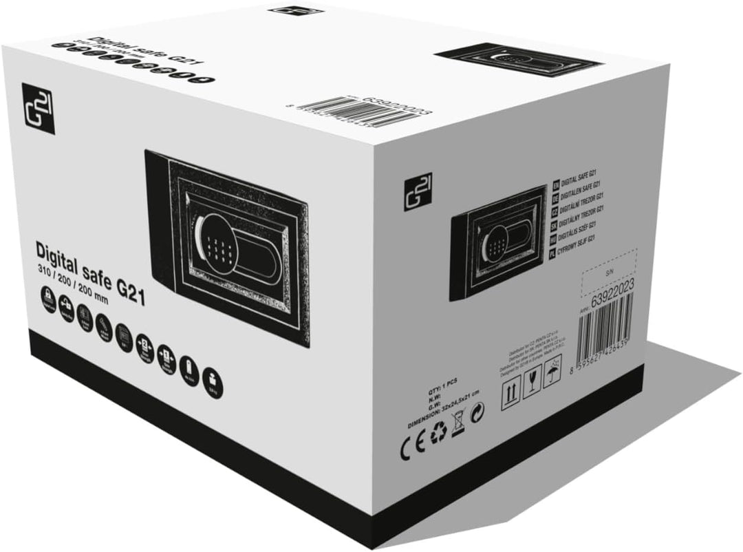 Digitaler Tresor G21 310 x 200 x 200 mm