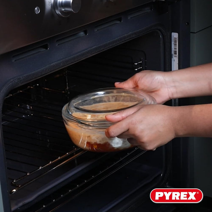 Pyrex® 4 in 1 Kollektion | Bräter aus Borosilikatglas | 2 Stück | Dampfgaren, schnelles und schmackh