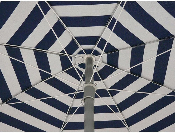 Maffei Art 181 Venezia Sonnenschirm rund Baumwolle Duplex Durchmesser 200 cm Made in Italy blau, bla