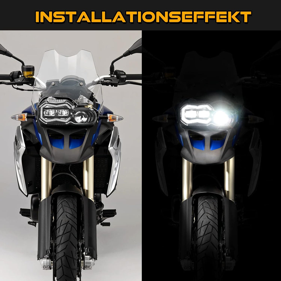 REALOVE LED Scheinwerfer kompatibel mit Motorrad F800GS F800GS Abenteuer F700GS F650GS Frontleuchte
