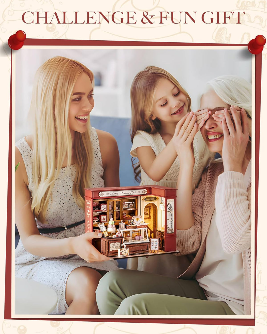 Rolife DIY Miniatur Haus Kit für Erwachsene Honig Dessert Gespräch Modellbausätze Miniaturpuppenhaus