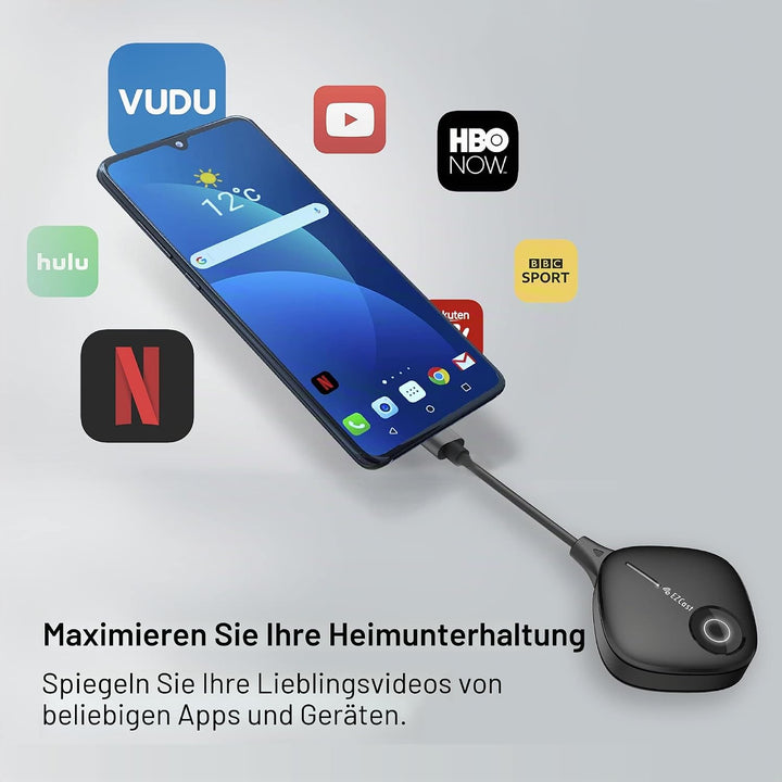 EZCast Wireless Display Transmitter and Receiver (TwinX Package USB-C Transmitter and HDMI Receiver)