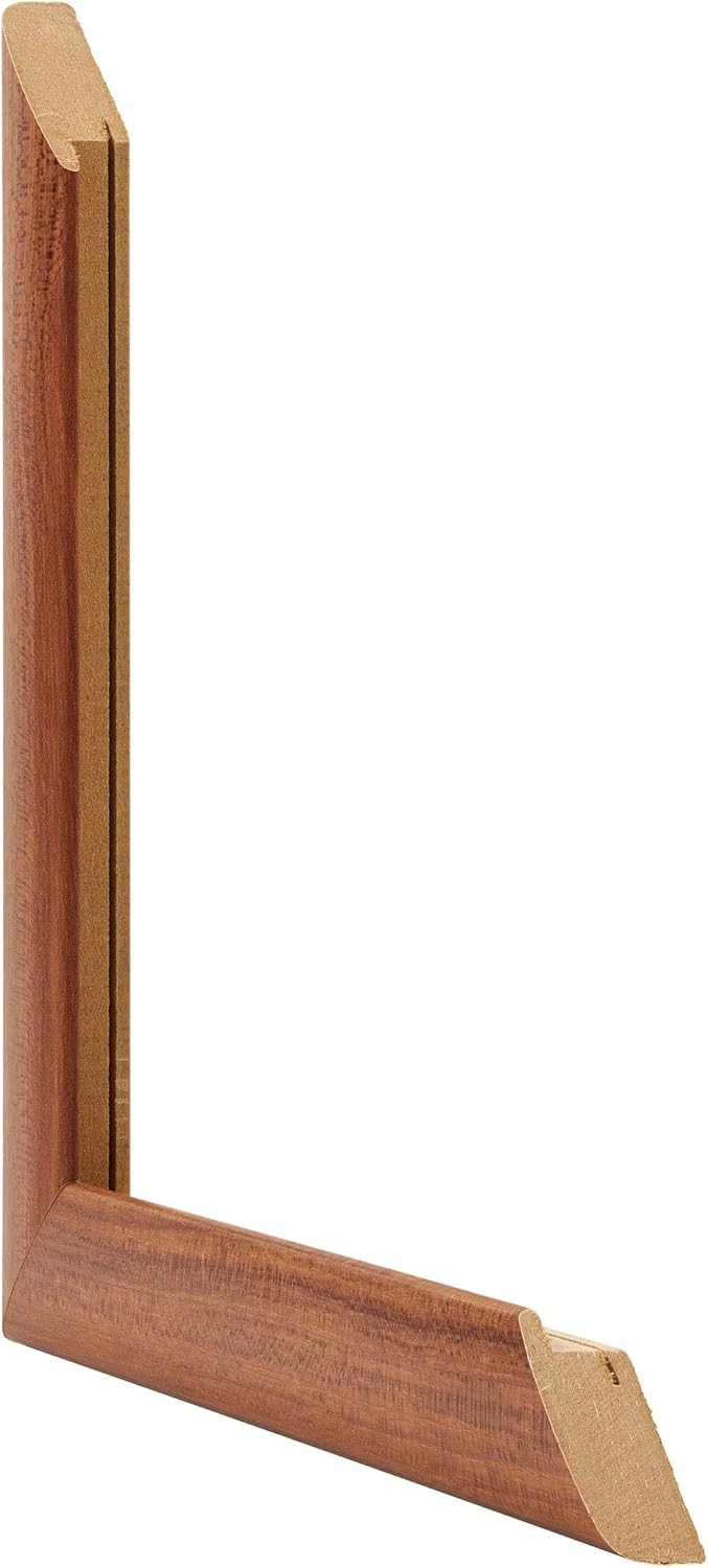 yd. Your Decoration - Bilderrahmen 75x100 cm - Nussbaum - Bilderrahmen aus MDF mit Acrylglas - Antir