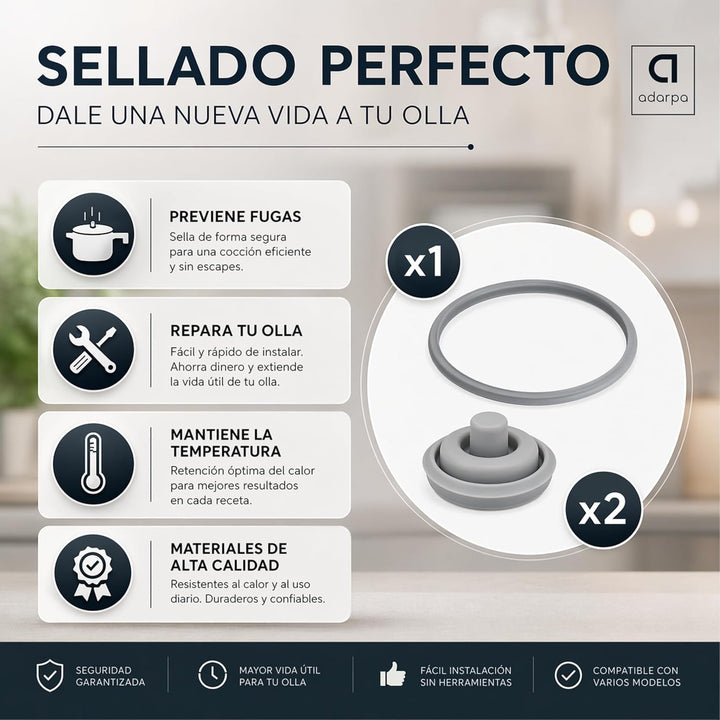 Parent Dichtungsgummi für Schnellkochtopf Perfect und WMF Perfect Plus + Ersatzdichtungen für Ventil