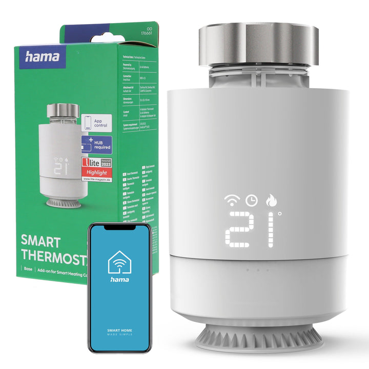 Hama Smartes Thermostat WLAN Erweiterung Heizungsst. 176661