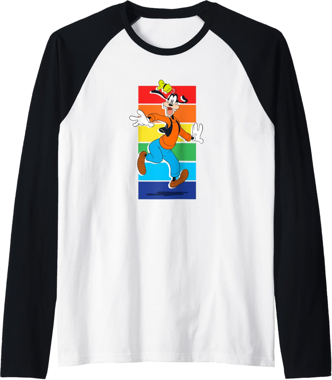 Disney Goofy Rainbow Raglan