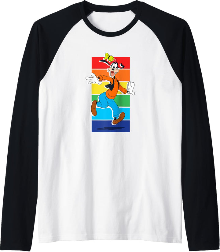 Disney Goofy Rainbow Raglan