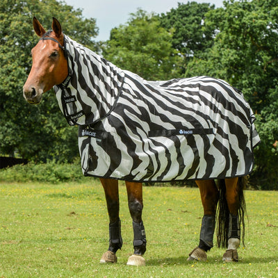 Bucas Buzz-Off Fliegendecke Zebra Full-Neck, 120