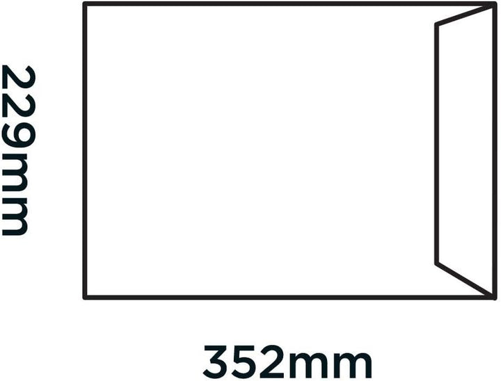Blake Everyday | Briefumschläge 352 x 229 mm | 250 Stück | 90 g/m² | nassklebend Manila Umschläge |