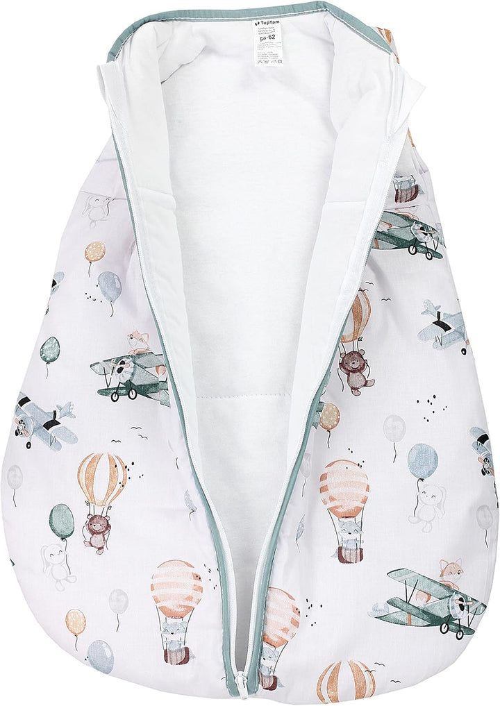 TupTam Ganzjahresschlafsack OEKO- TEX zertifizierte Materialien 2.5 TOG ärmellos Baby Schlafsack wat