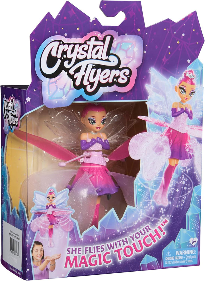 Crystal Flyers, Magical Flying Toy Doll with Crystal Wings, Girls Gifts, Interactive Kids Toys for G
