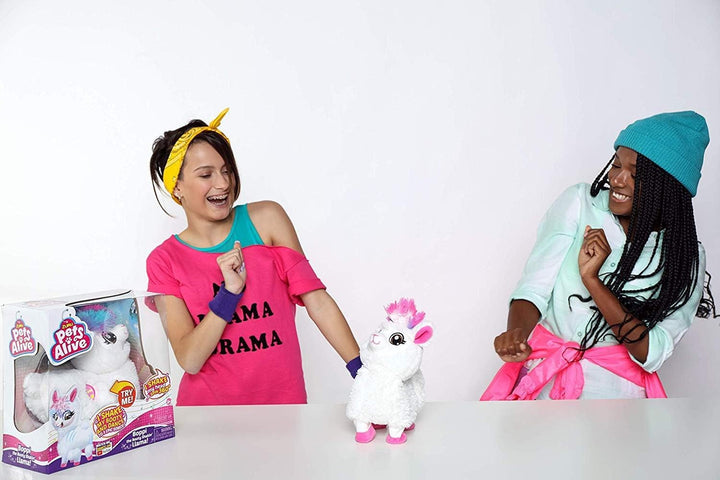 Zuru 9515 - Pets Alive Lama Serie 1, tanzendes Lama, wackelt mit Kopf und Hintern