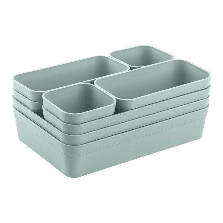 1x Schubladen-Organizer Set Aufbewahrungs-Box Einteiler Trenn-System verstellbar Utensilien Stauraum