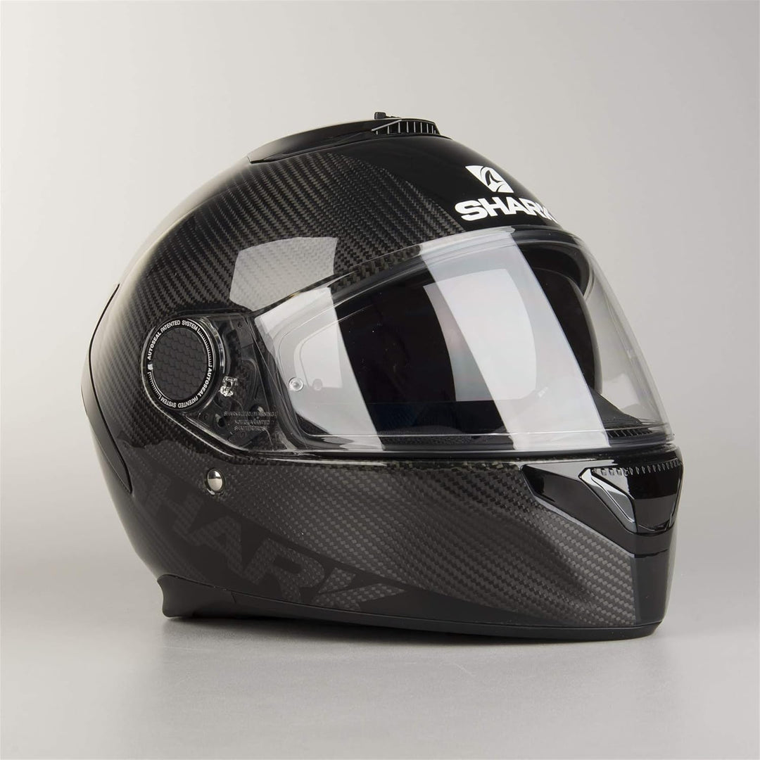 Shark HE5000 Spartan Carbon Racing Motorrad Motorradhelm, Schwarz