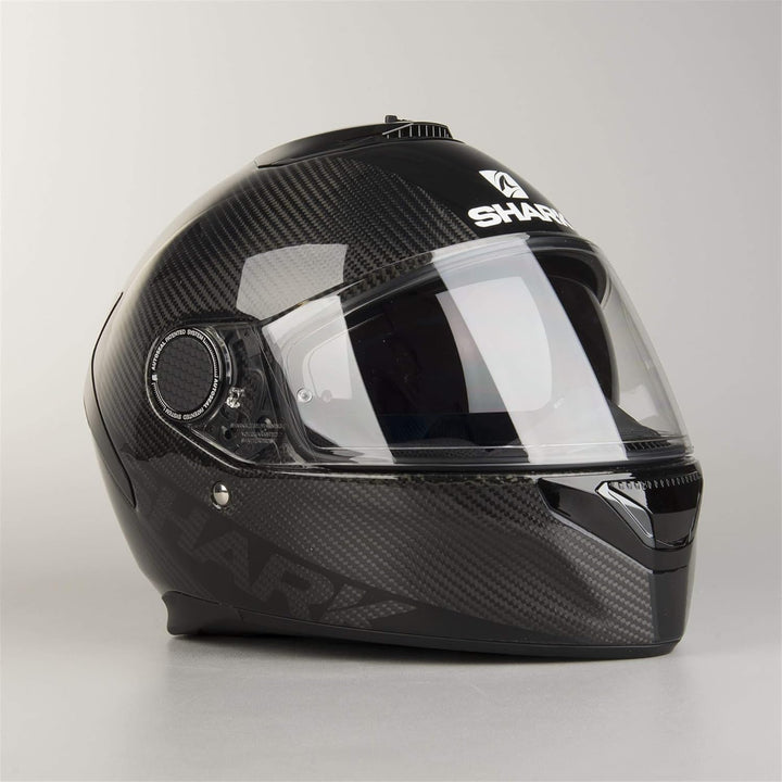 Shark HE5000 Spartan Carbon Racing Motorrad Motorradhelm, Schwarz