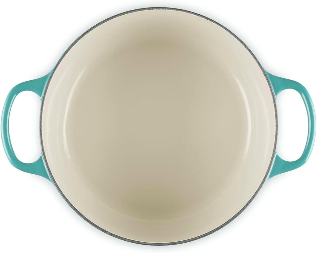 Le Creuset Signature Schmortopf, emailliertes Gusseisen, rund, 4,5 qt, Riviera Riviera 24cm, Riviera