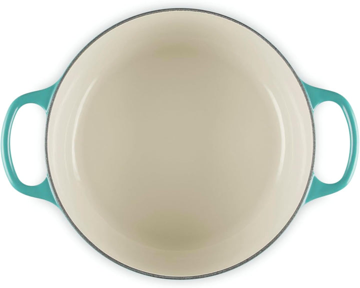 Le Creuset Signature Schmortopf, emailliertes Gusseisen, rund, 4,5 qt, Riviera Riviera 24cm, Riviera