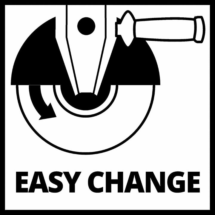 Einhell Winkelschleifer TC-AG 115/750 (750 W, Scheibenschutz, Metallgetriebekopf, Wiederanlaufschutz