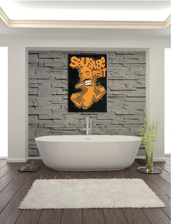 Dark San Francisco-thing Bild auf Leinwand, XXL riesige Bilder fertig gerahmt mit Keilrahmen, Kunstd