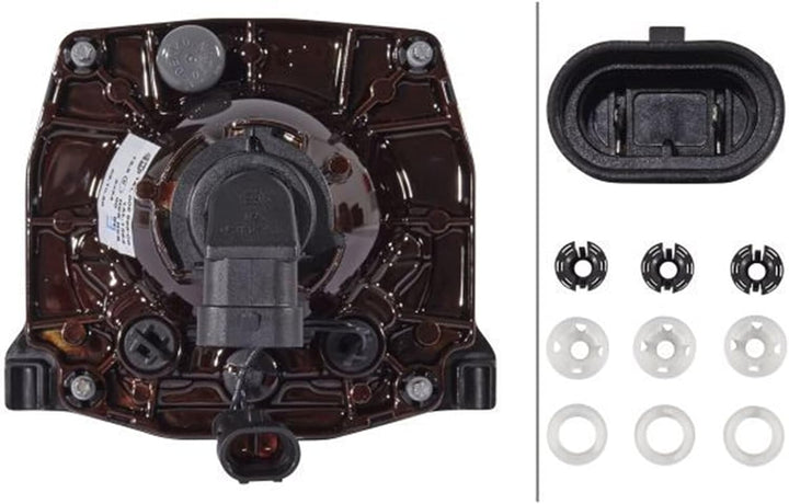 HELLA - DE/Halogen-Hauptscheinwerfer - 90mm Performance - 24V - rund - Referenzzahl: 12.5 - Einbau -