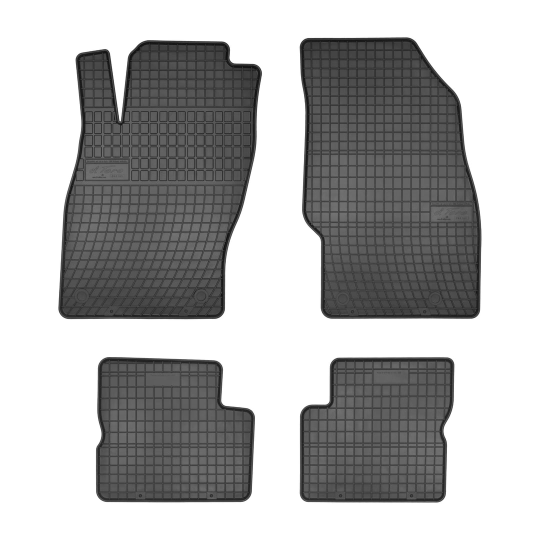 FROGUM EL Toro Gummimatten Ganzjähriges-Set von Autofussmatte Auto Fussmatten für Opel Adam 2012-201