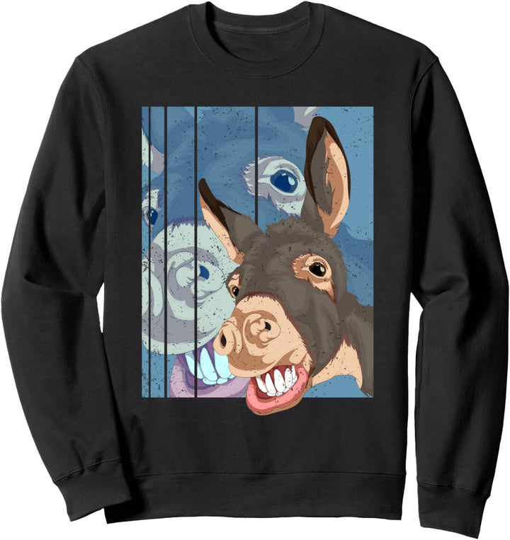 Bauernhof Tier Esel Bauer Landwirtschaft Lustiges Esel Sweatshirt