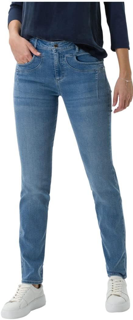 BRAX Damen Style Shakira Free to Move Jeans 26W / 30L Used Light Blue, 26W / 30L Used Light Blue