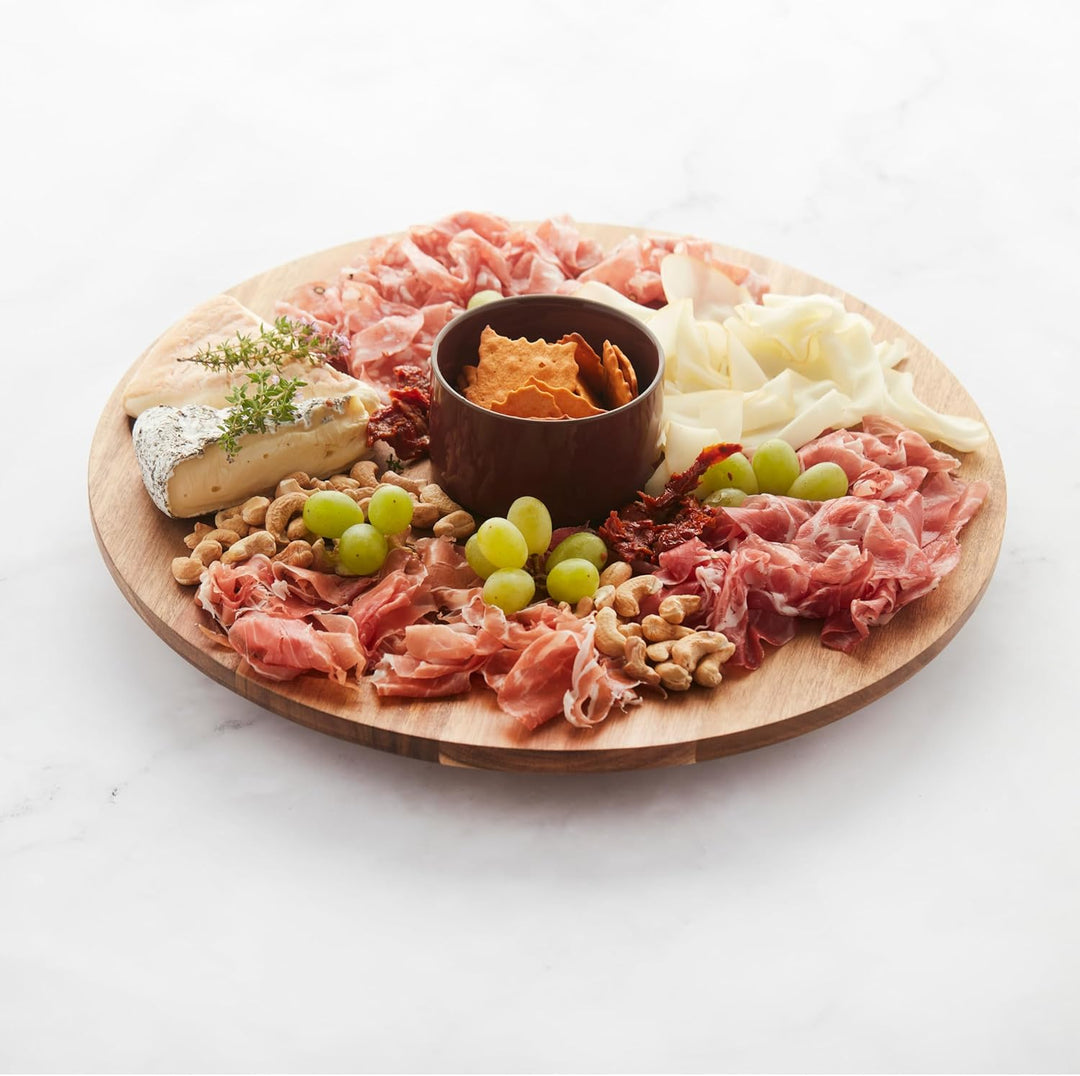 Point-Virgule Sharing Set mit magnetischem Tapabrett/lazy Susan Bowl ø40cm Bordeau 40cm, Bordeau 40c