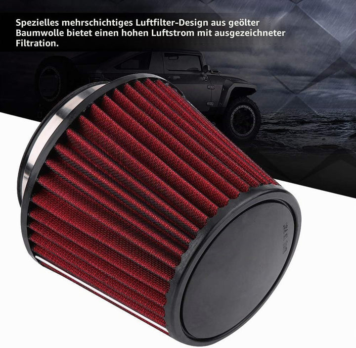 Unifür Versal Auto Luftfilter High Flow Einlass Lufteinlass Rundkegel Luftfilter Reiniger Clamp-On M