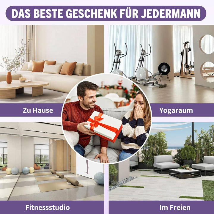 Fitencexu 5-in-1 Pilates Board für zuhause faltbar - Multifunktion für Bauch, Yoga & Krafttraining,
