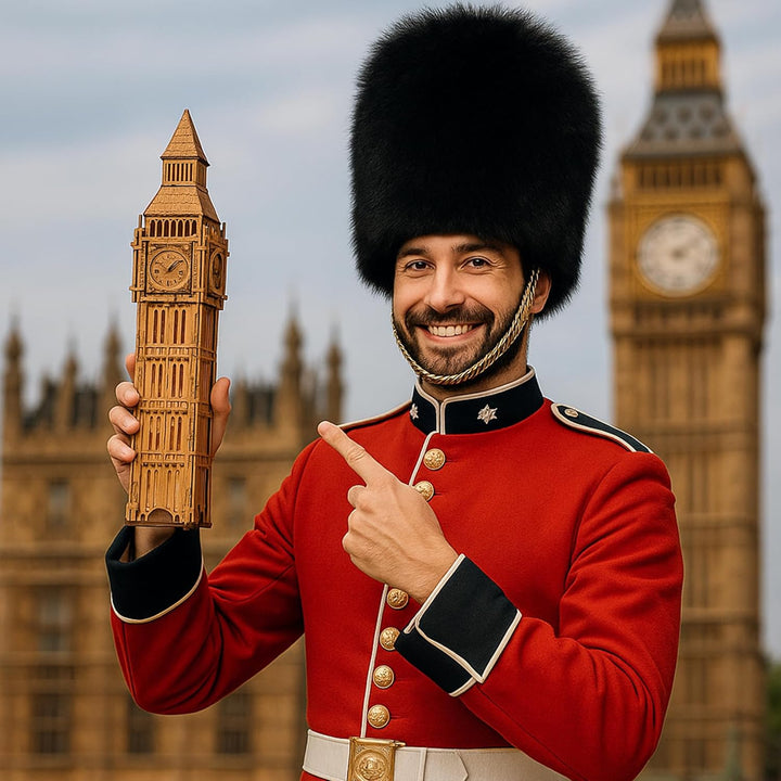 Holzpuzzle Box Big Ben - 3D Holzpuzzle für Erwachsene | Escape Room Challenge | Cluebox Style Holz T