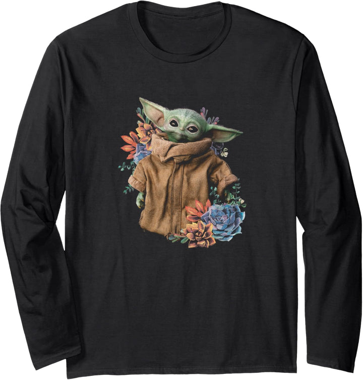 Star Wars: Mandalorian Floral Child Langarmshirt