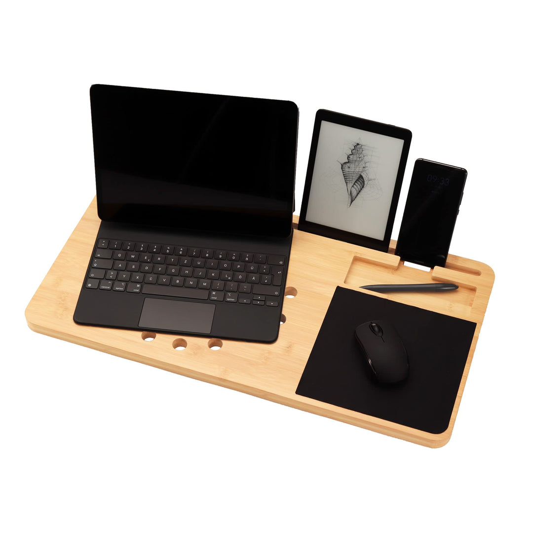 2in1 Laptopkissen Knietablett mit Mauspad, Laptoptisch mit Kissen, Laptop Unterlage, Knietisch aus B