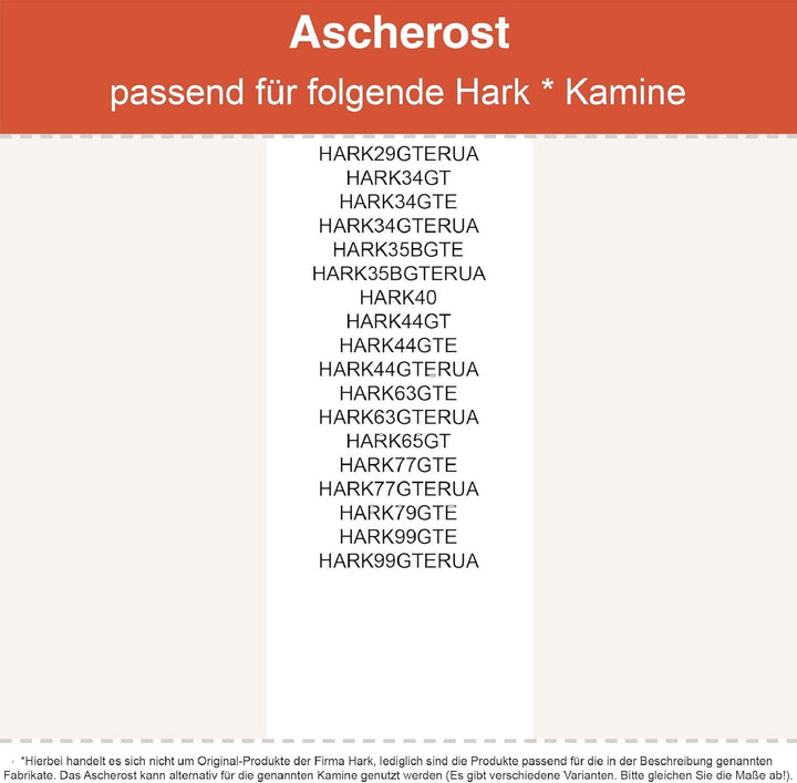 Kaminrost/Teerost Rund Ø 200 x 2 mm passend für Hark ** Kaminöfen inkl. Modellübersicht - Ascherost
