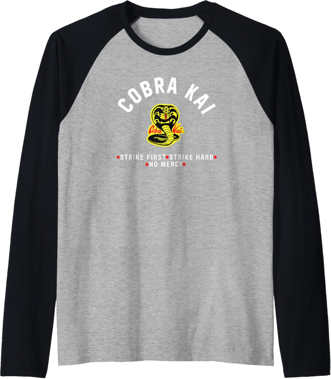 Cobra Kai Modernes Cobra-Logo Raglan