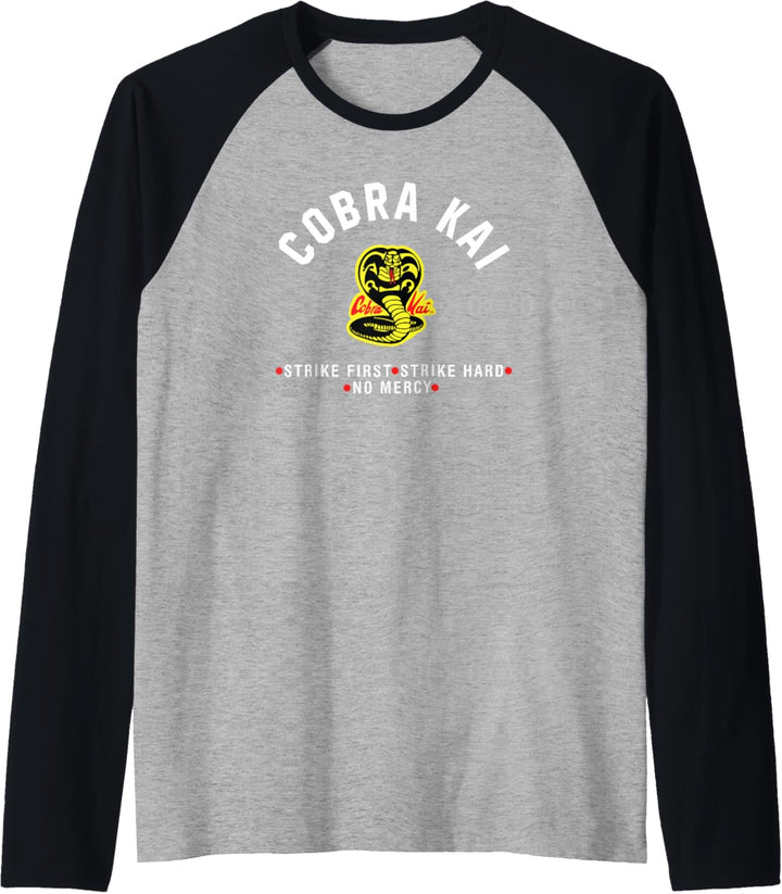 Cobra Kai Modernes Cobra-Logo Raglan