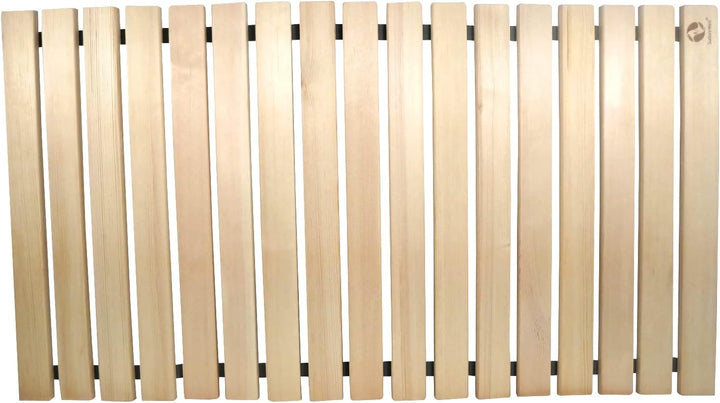 SudoreWell® Sauna Rollrost Holzmatte Bodenrost Pinie 100 x 60 x 1,5cm (AP-06 GW) Sauna Rollrost Holz