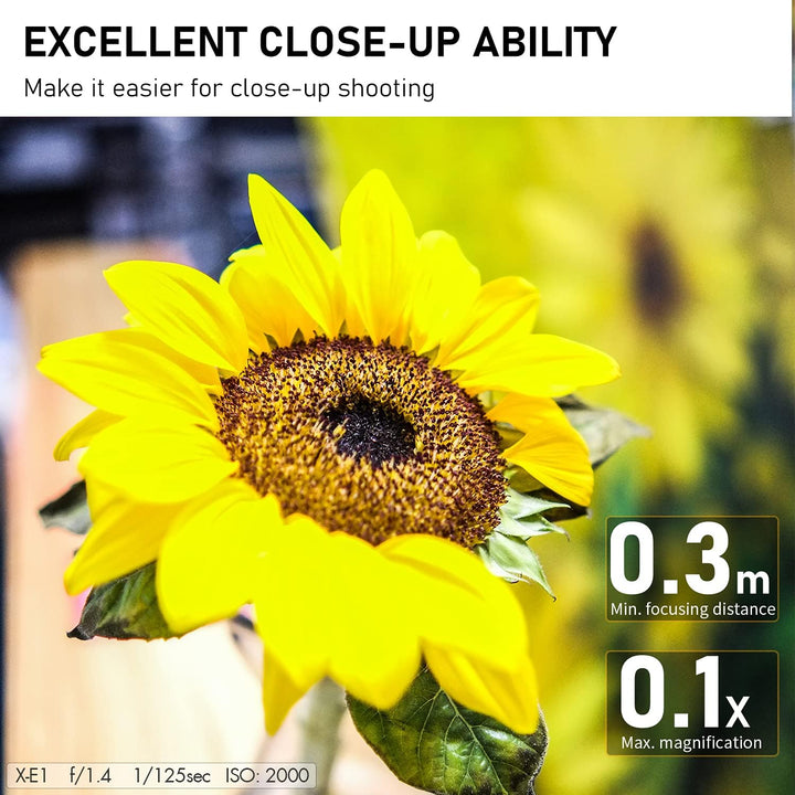 VILTROX 23mm F1.4 X Autofokus APS-C Grosse Blende Augenfokus Objektiv für Fujifilm X-Mount Kamera X-