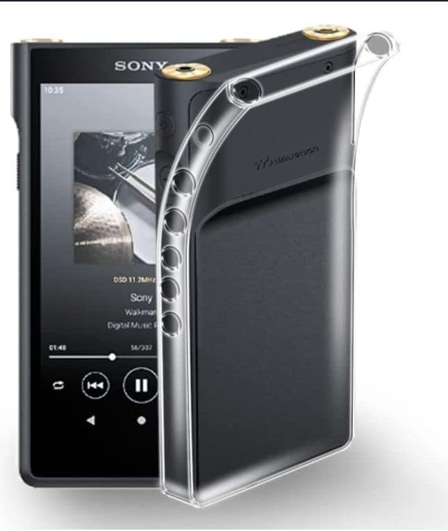 Weiche transparente TPU-Hülle kompatibel mit Sony Walkman NW-WM1ZM2 NW-WM1AM2, ultradünne TPU-Gel-Hü